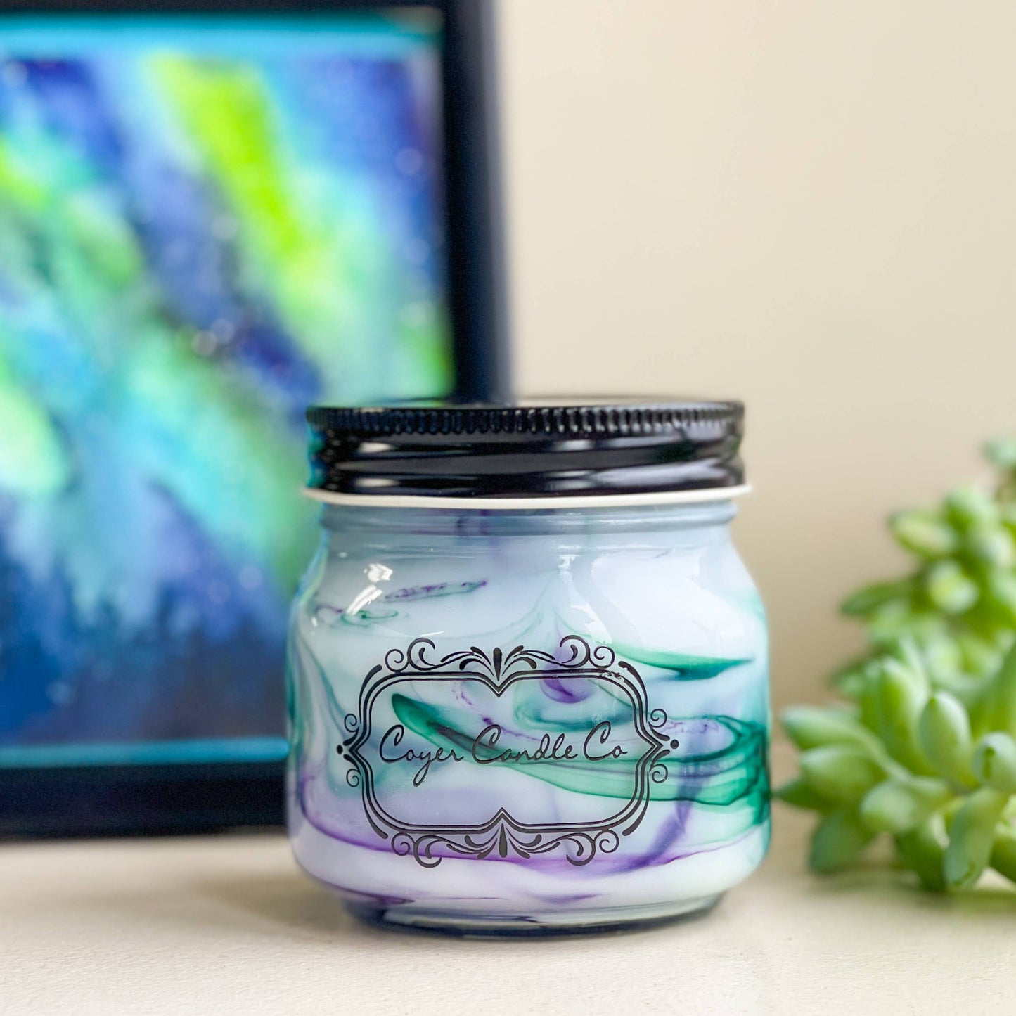 Northern Lights-8oz Candle Jar