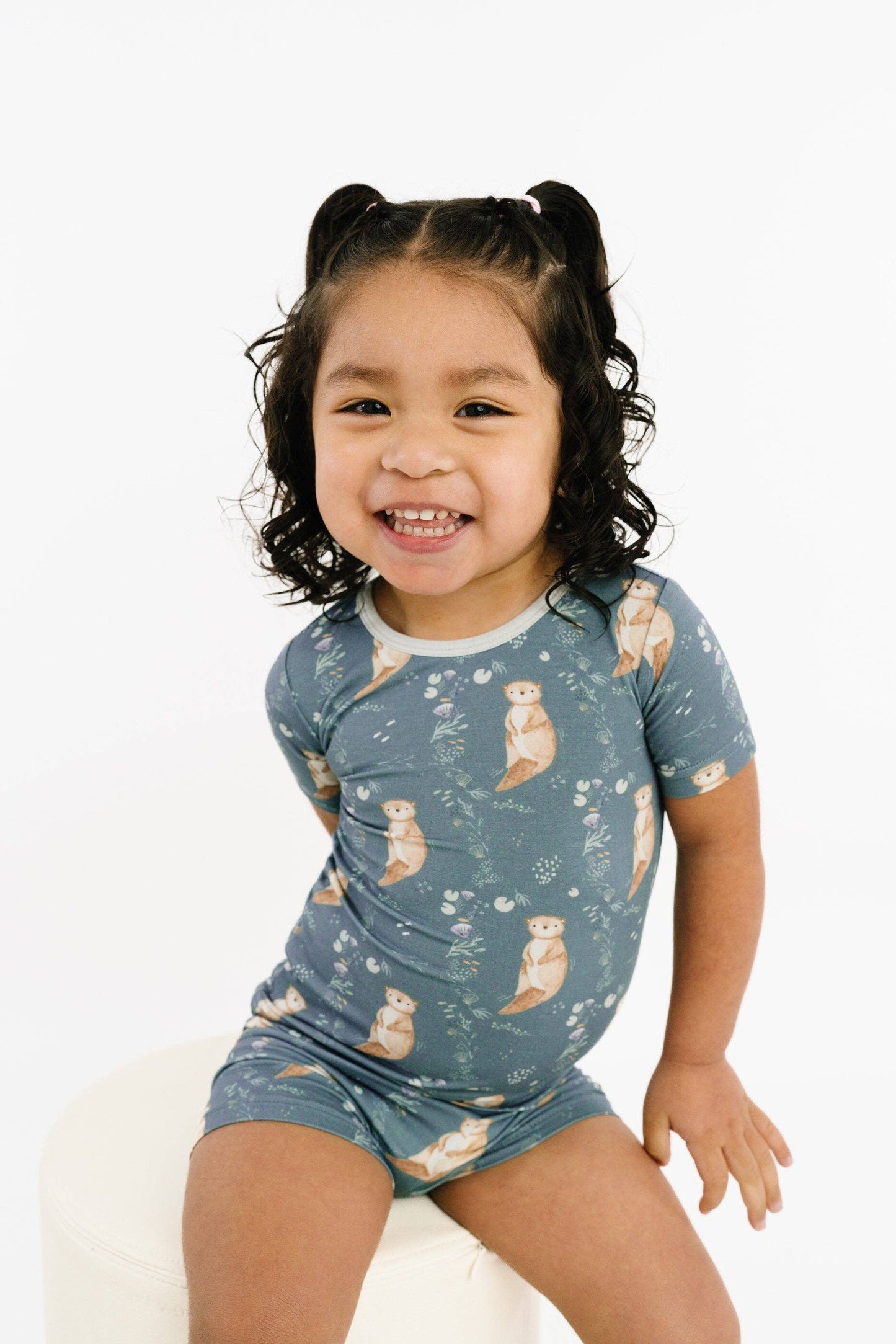 Otter Pals Bamboo Shorts Set