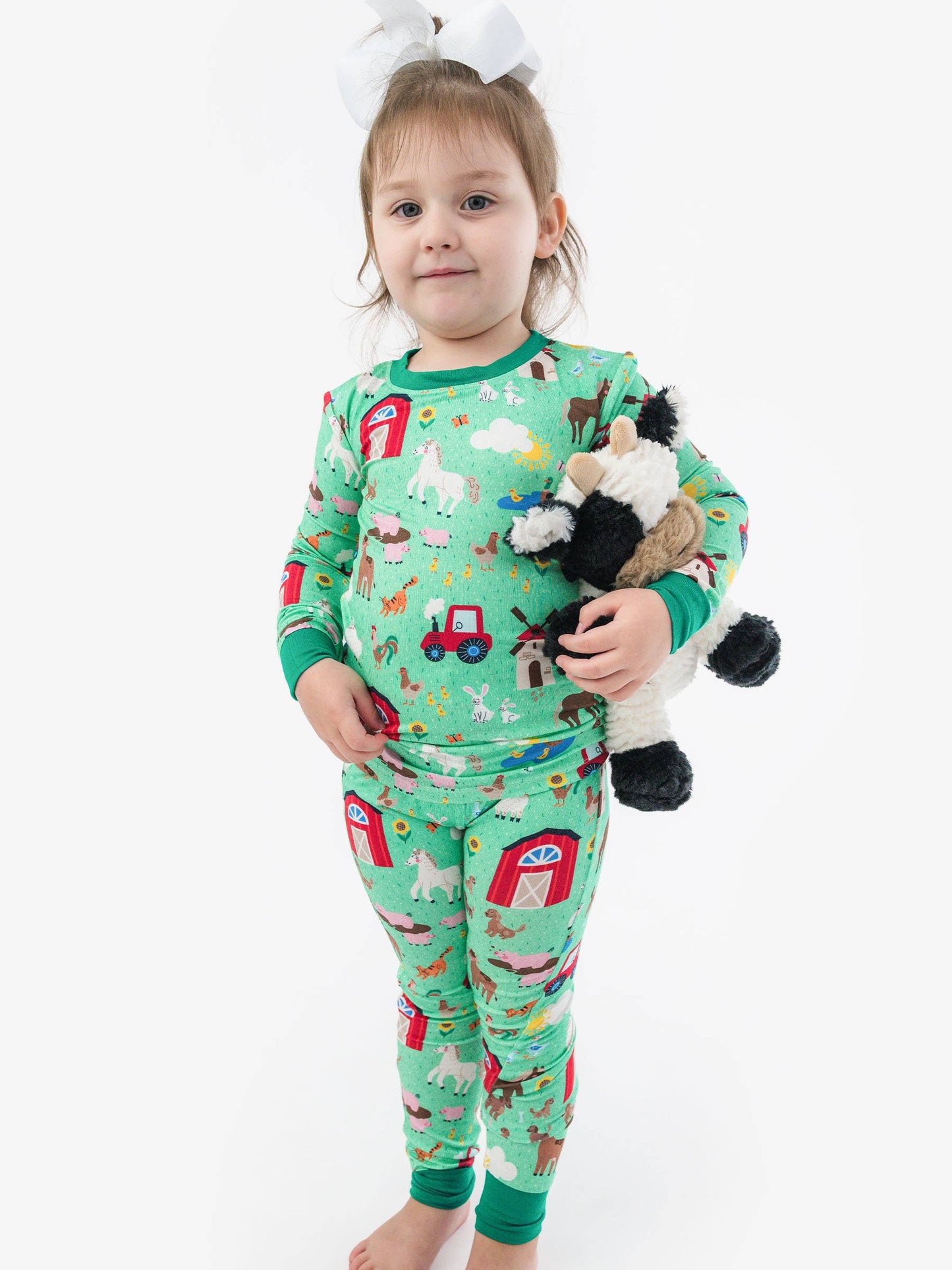 Farm Friends Long Sleeve Pj Set Bamboo Viscose