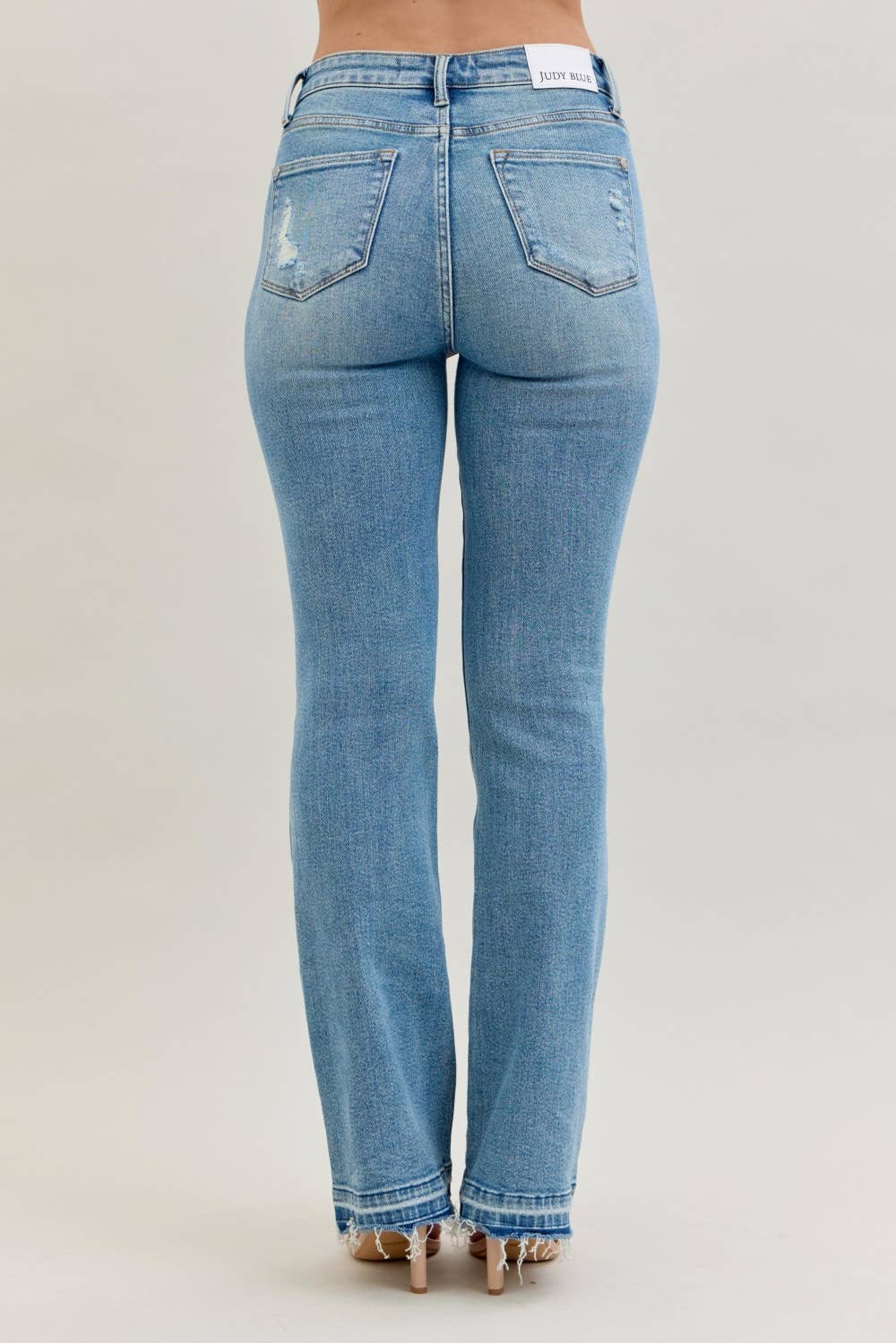 Savannah- Mid rise Destroy Bootcut Judy blue jeans