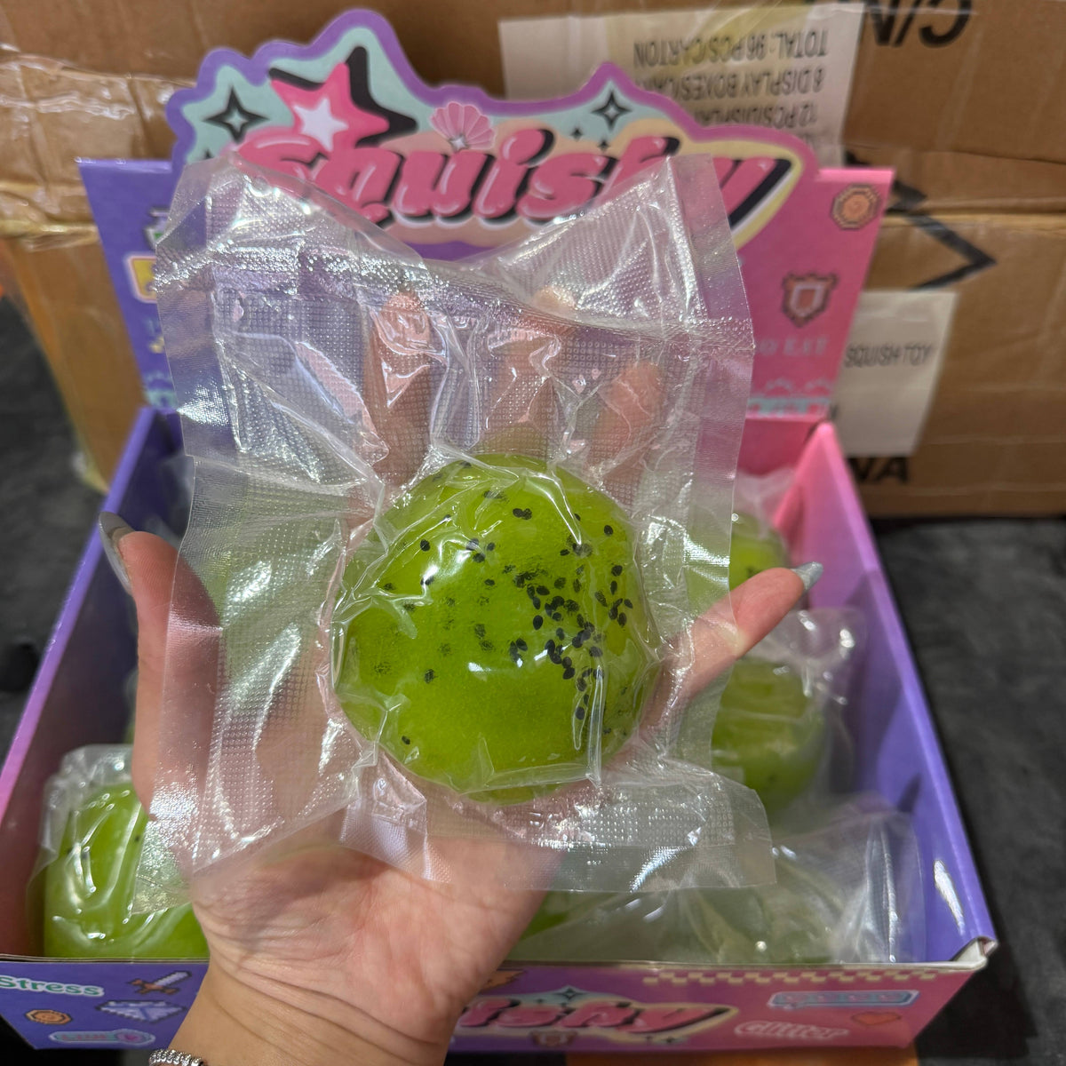 Kiwi Fruit Icy Slushy Ball Squishy