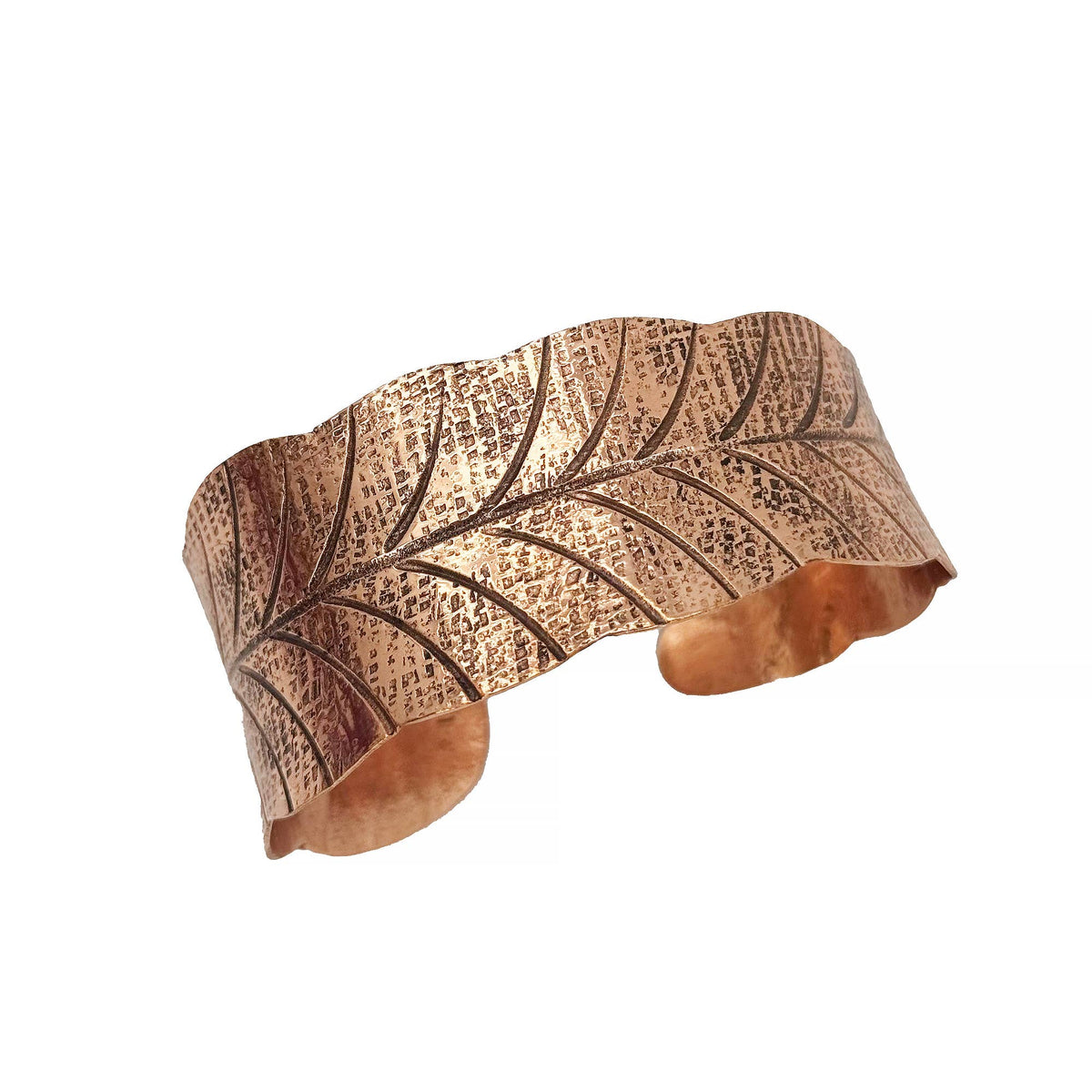 Leaf Vine Pattern Copper Cuff