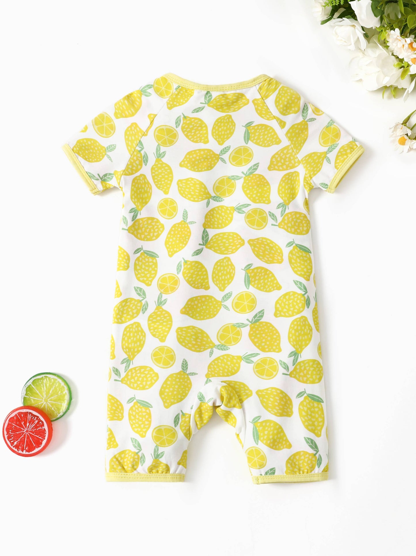 Lemons Romper Short Sleeve One Piece