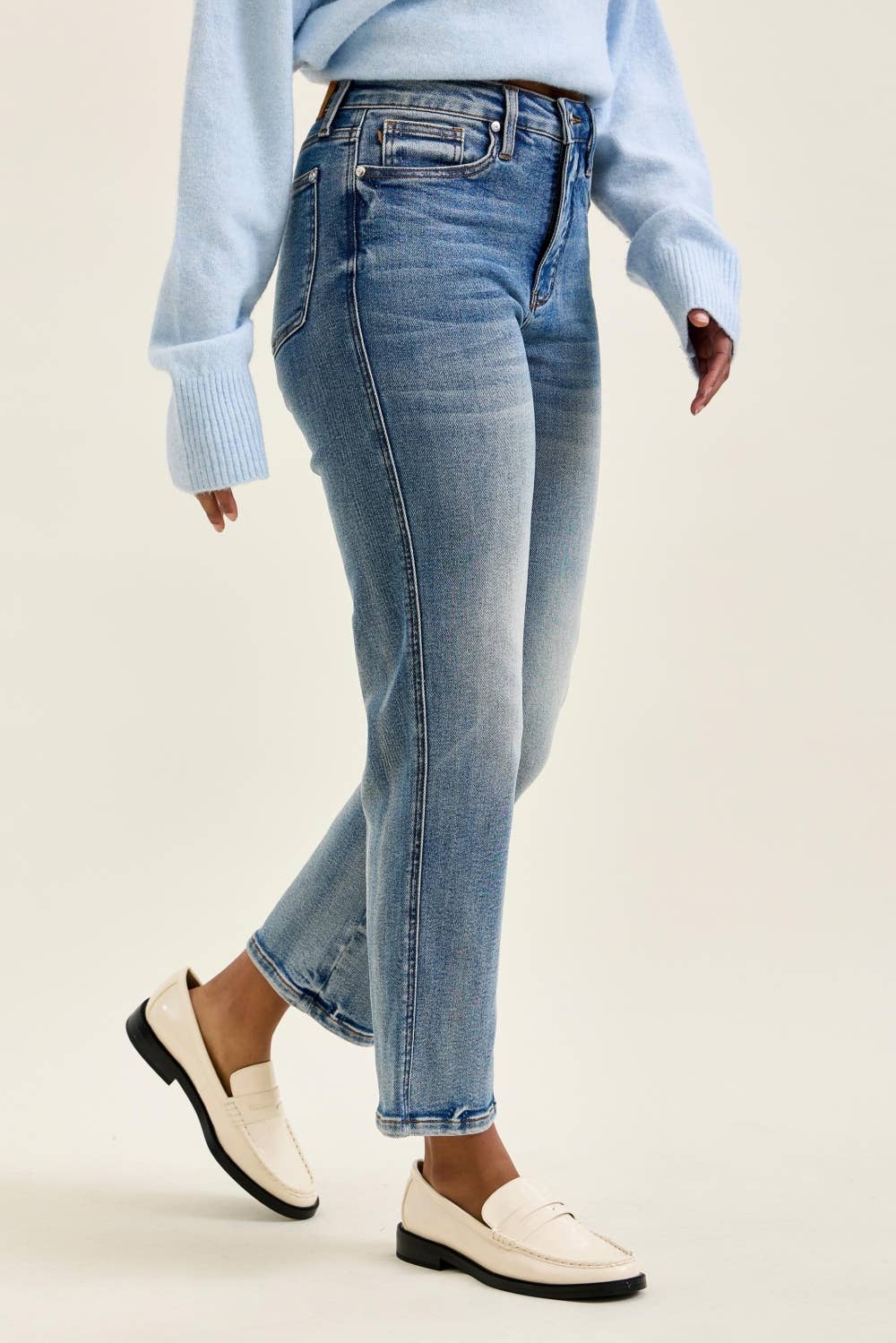 PEGGY High waist - tummy control-Ankle Straight Judy Blue jeans