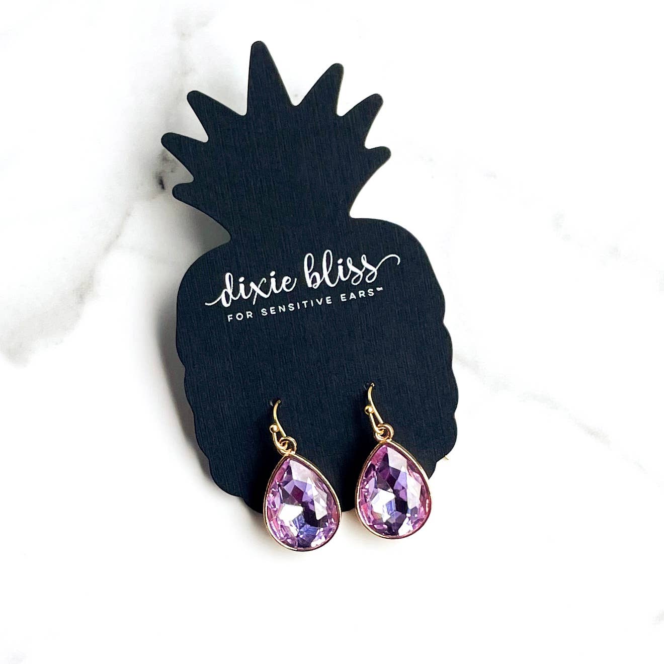 Lilac Drop earrings