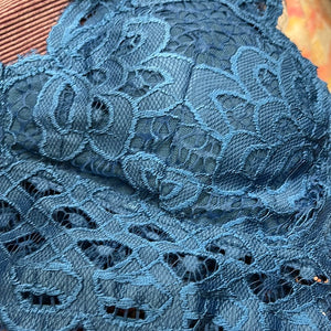 Blue Crochet lace bralette