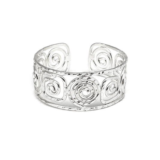 Thin Mixed Spirals cuff