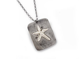 Pewter Starfish Necklace