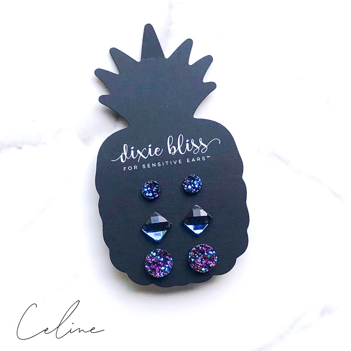 Celine- 3 pack earrings