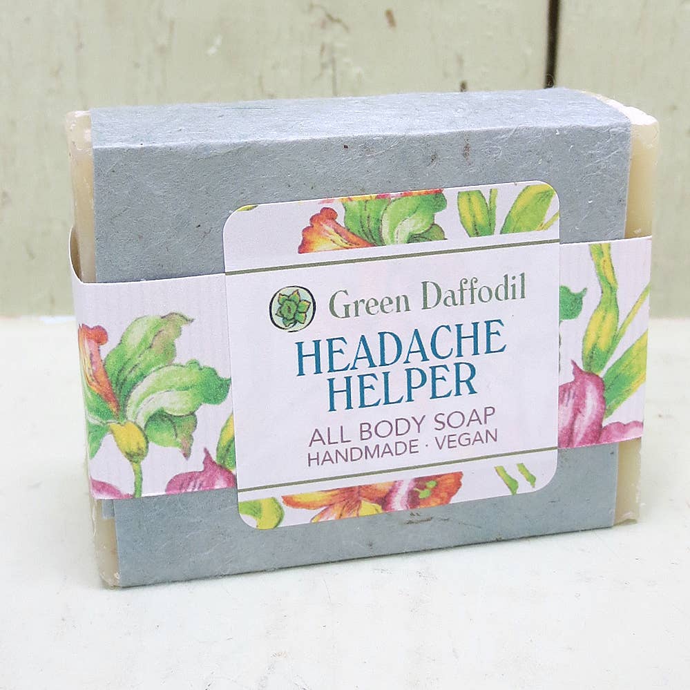 Headache Helper Natural Handmade Bar Soap - Aromatherapy