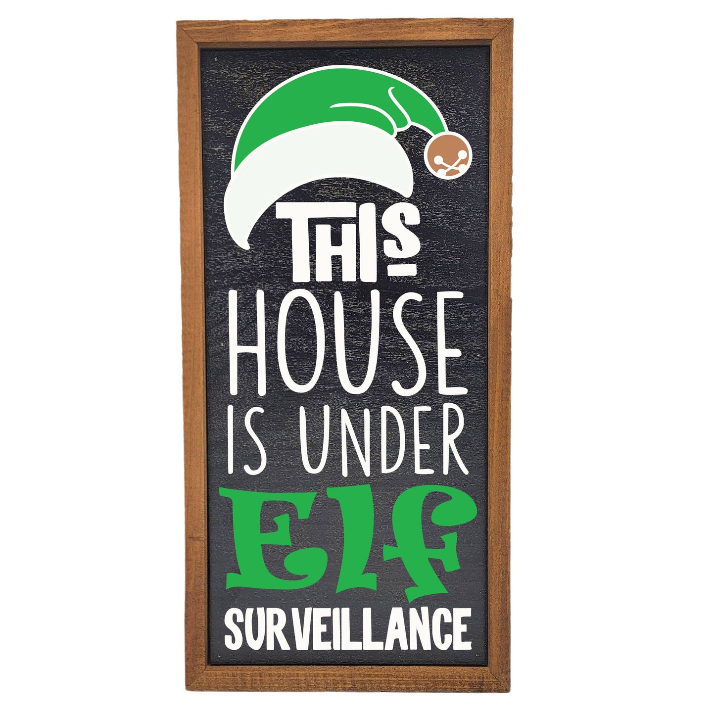 12X6 Elf Surveillance Holiday Sign