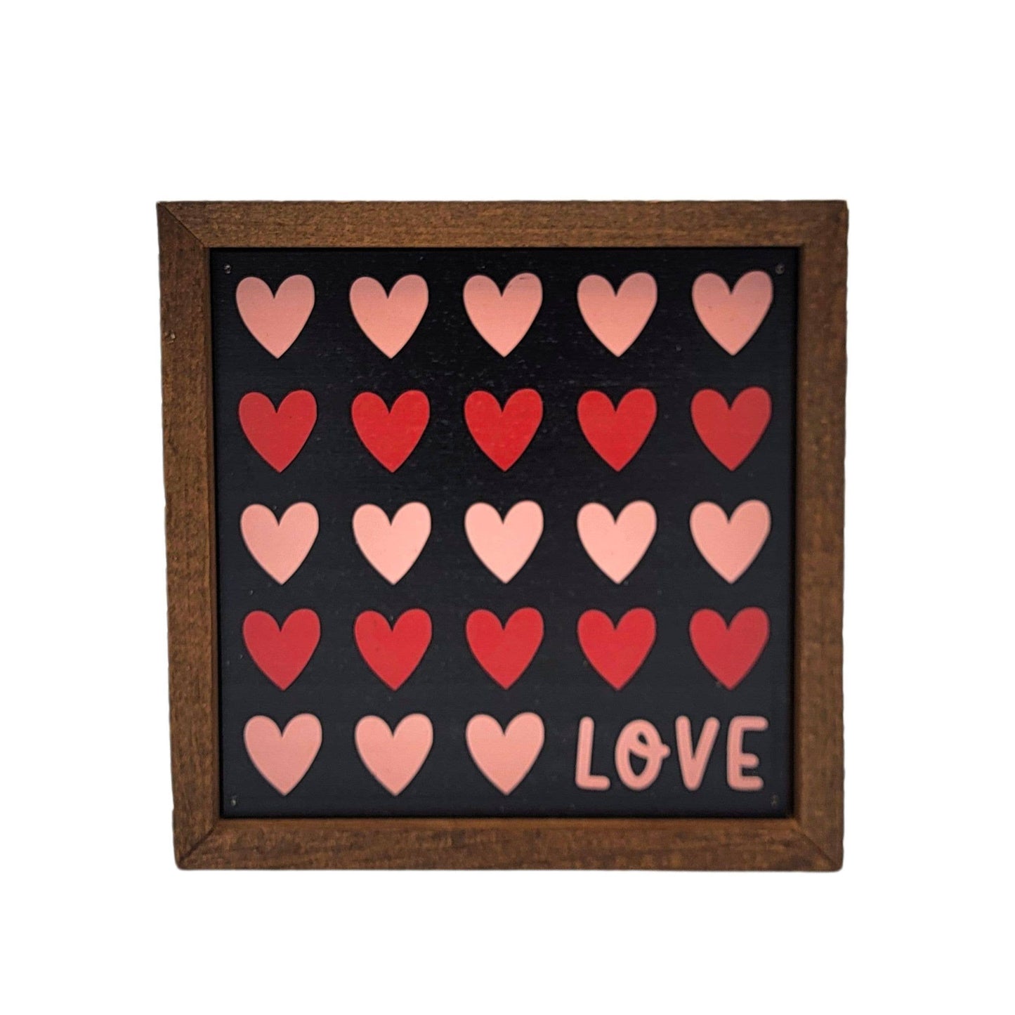 6x6 Love "Hearts" - Home Décor