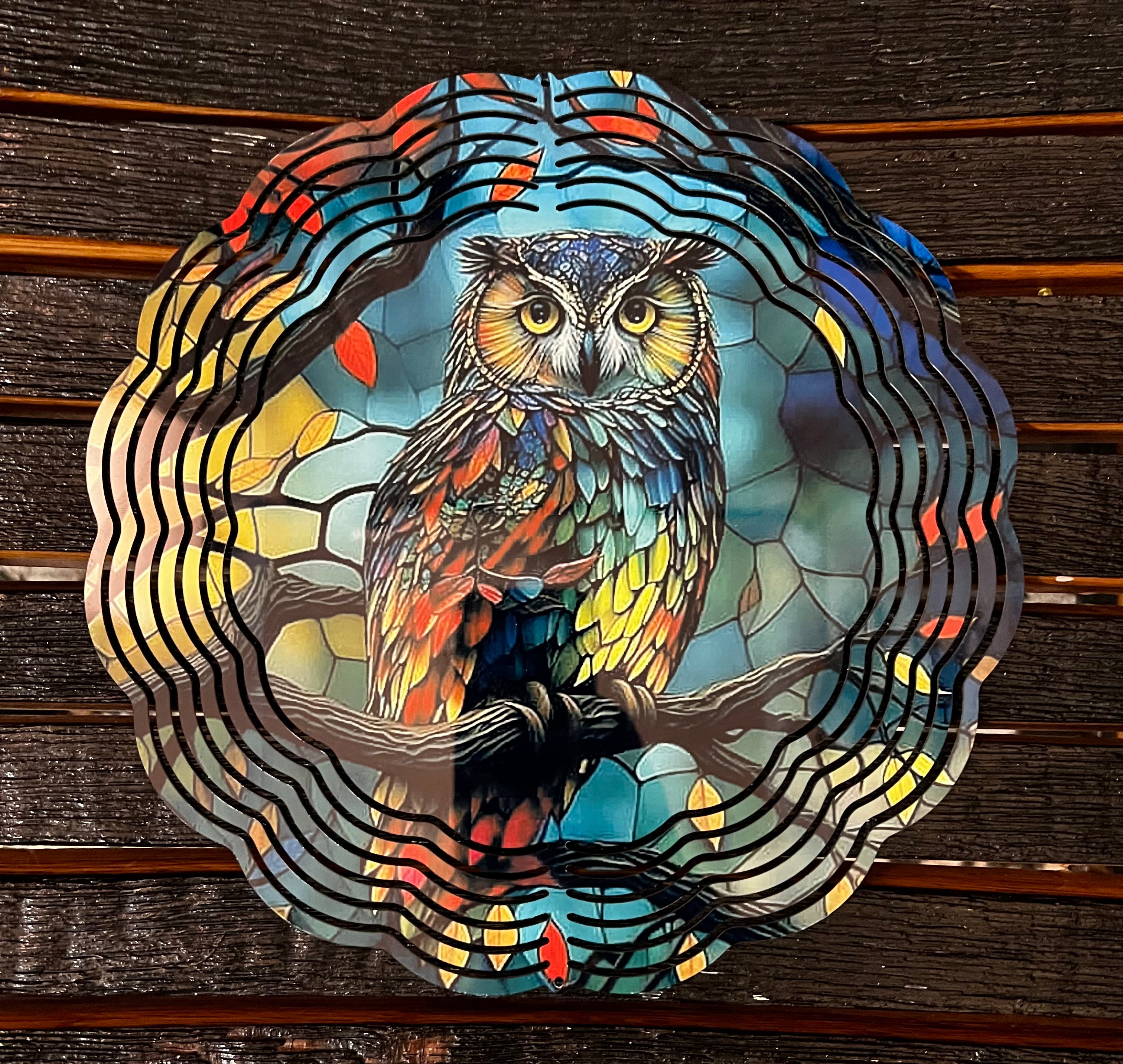Owl wind spinner