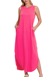 Fuchsia maxi dress