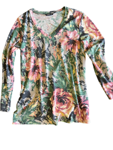 Floral long sleeve top