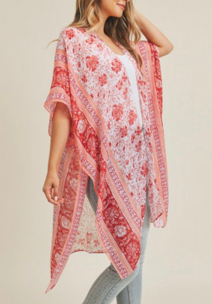 Floral kimono pinks
