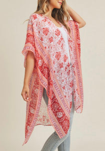 Floral kimono pinks