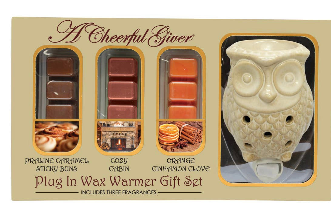 Owl wax warmer gift set