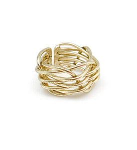 Woven wires ring