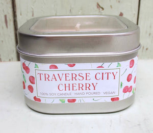 Traverse City Cherry soy candle