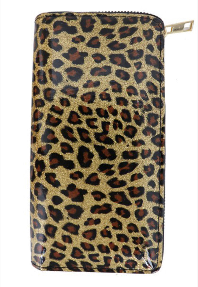 Leopard print wallet