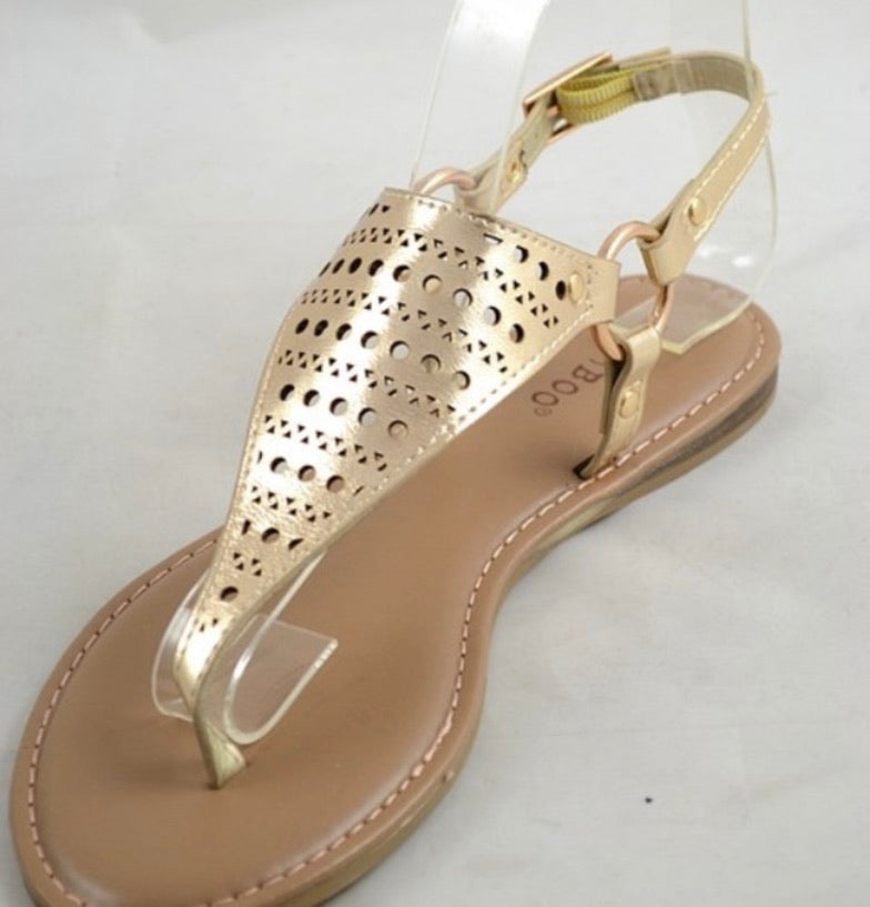 Gold sandals