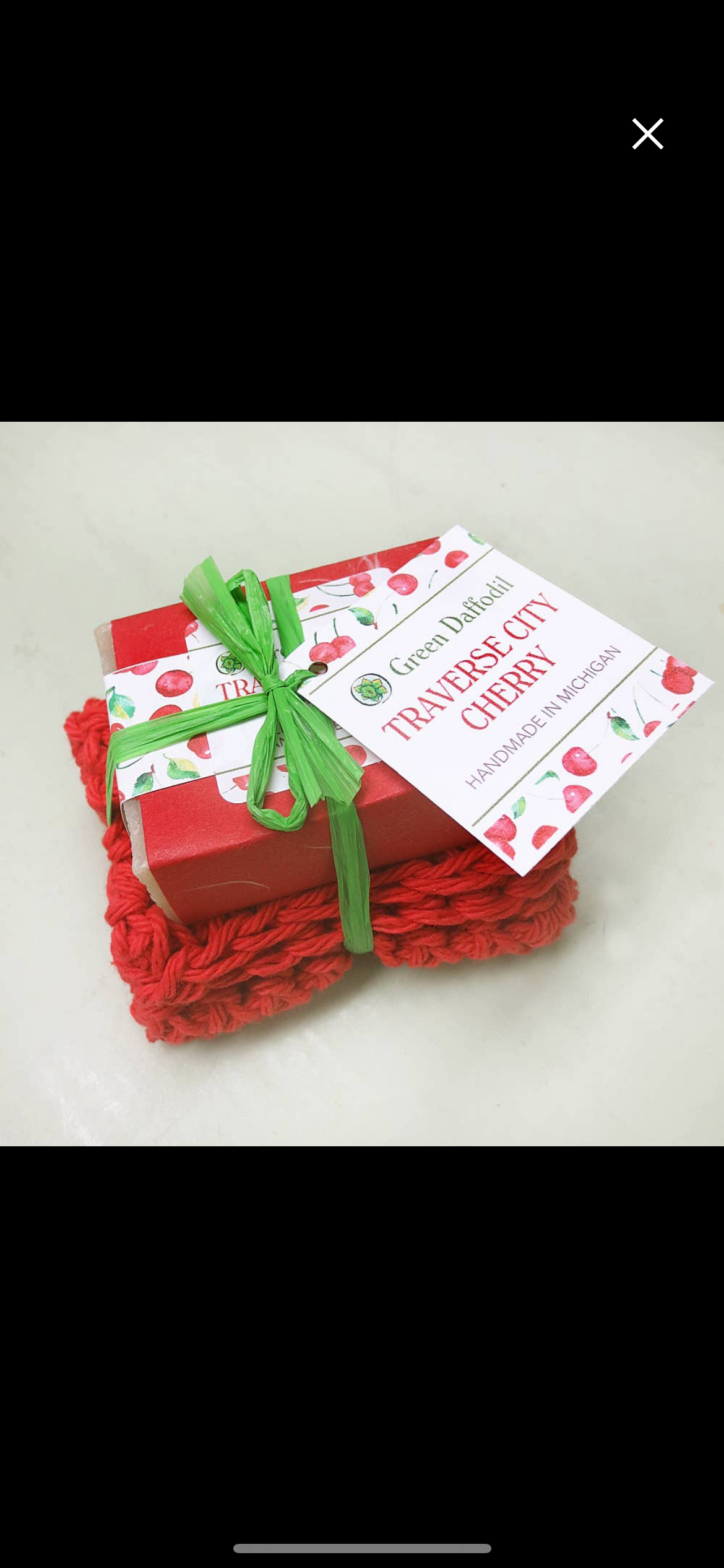 MI soap and washcloth set