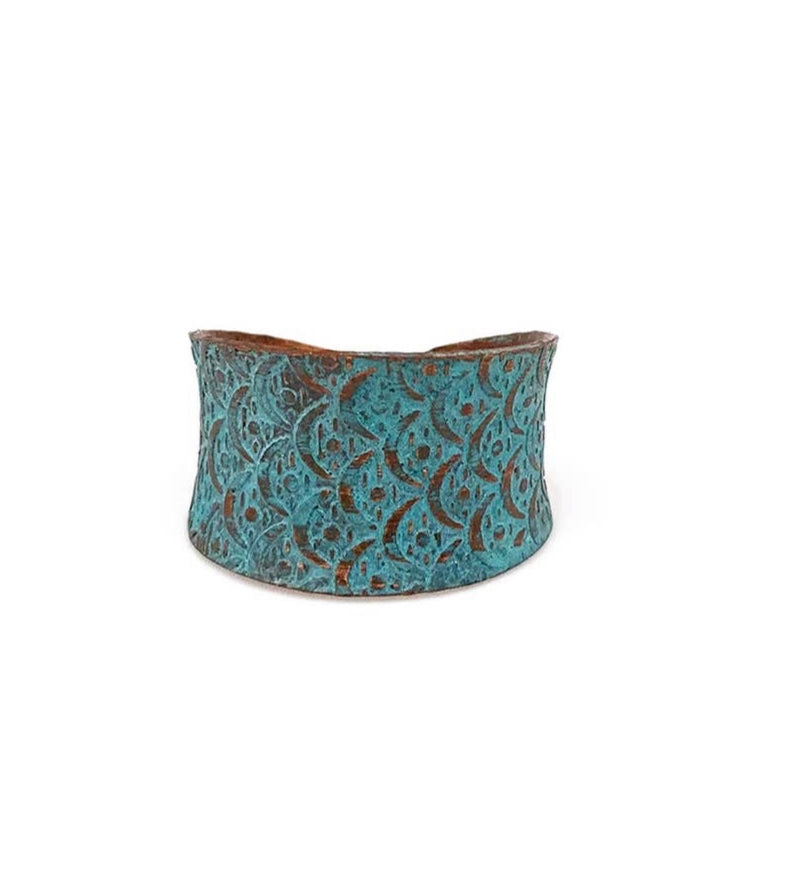 Turquoise scallop ring