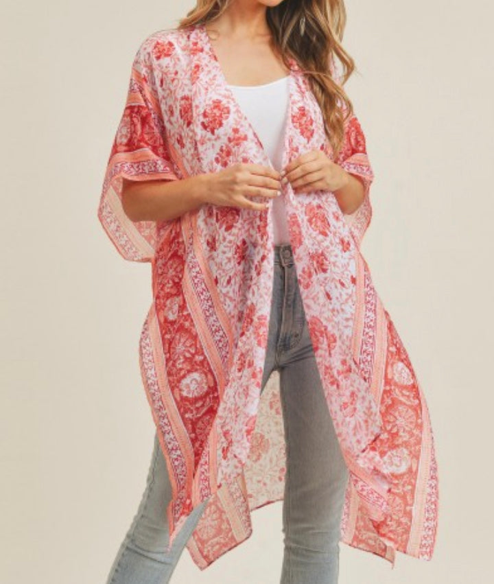 Floral kimono pinks