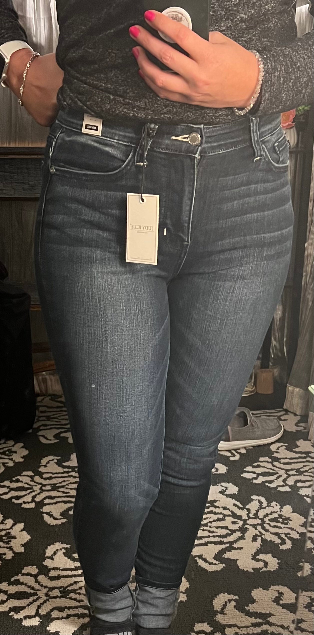 Midrise long skinny Judy Blue Jeans