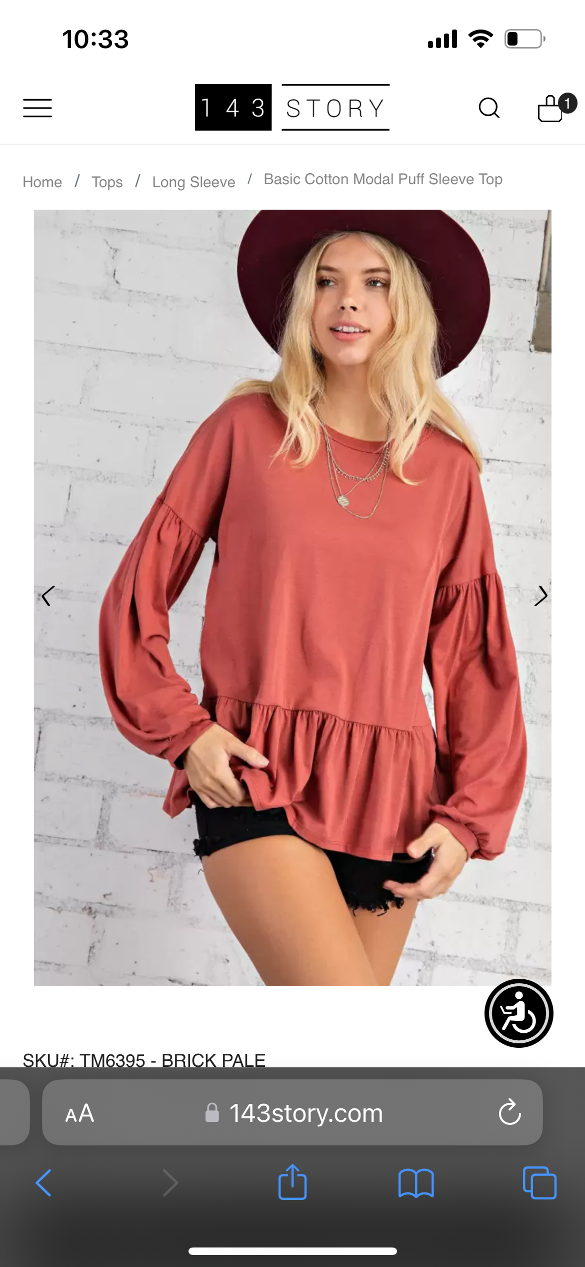 Puff sleeve top
