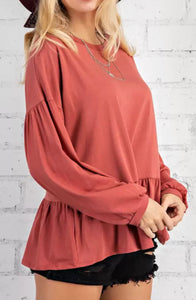 Puff sleeve top
