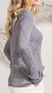 Titanium knit top