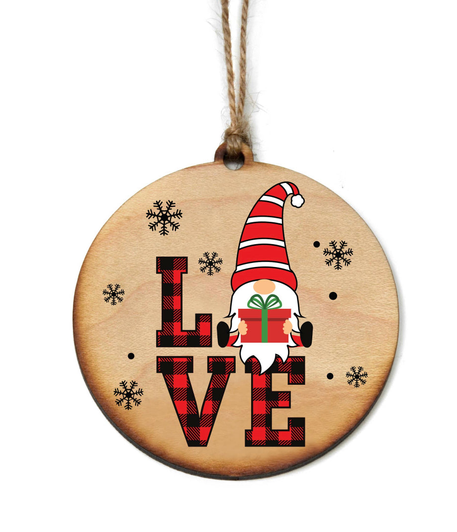 Wood Christmas ornaments