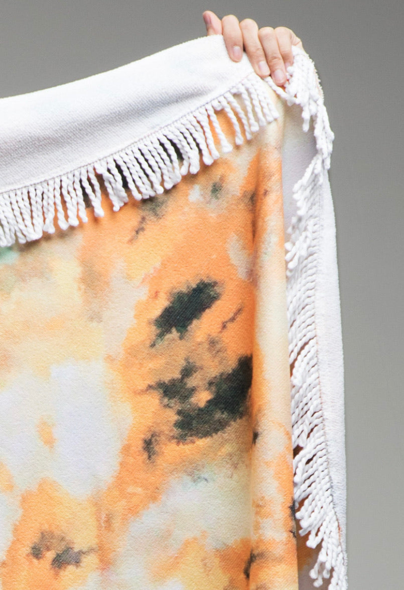 Rustic Aurora Tie-Dye Towel