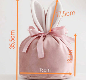 Velvet bunny bags