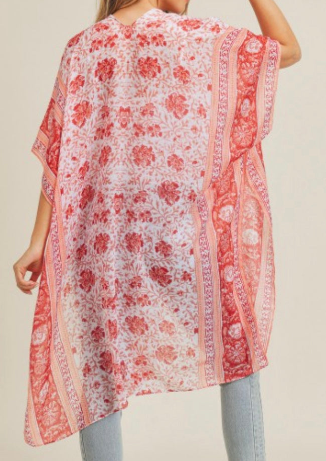 Floral kimono pinks
