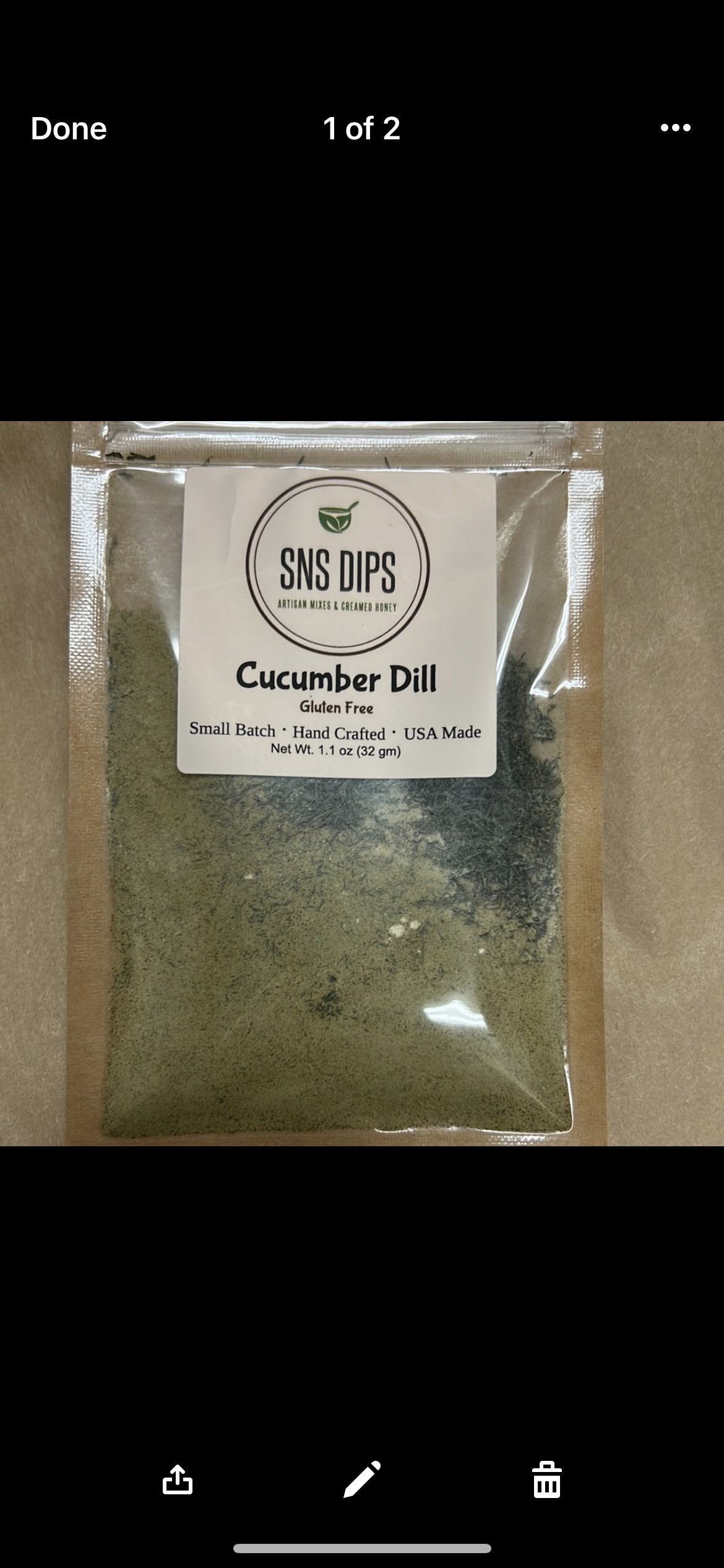 Cucumber dill dip mix