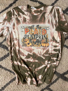 All the plaid and pumpkin things tee
